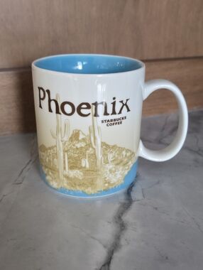 Starbucks Global Icon Collector Series Phoenix Mug Arizona Coffee Cup Blue